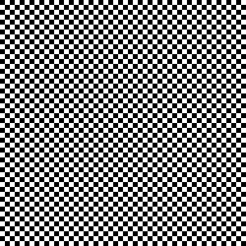 50 X 50 grid of black and white pixels